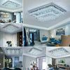 20-100cm Flush Mount Modern Square Ceiling Chandelier Crystal Light Lamp Pendant