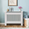 High Gloss Radiator Cover Wood Frame Cabinet Stand Vents Shelf Bedroom Hallway