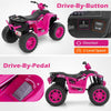 Ride on Quad ATV Kids 4-Wheeler 24V Ride-On Toys w/Music-Pink
