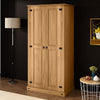 Corona 2 Door Wardrobe Tallboy 1 Door 4 Drawer Chest Mexican Solid Pine Bedroom