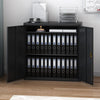 Metal Cupboard Storage Cabinet with 2 Doors for Office Laundry Workshop Garage