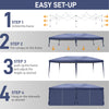 3x6M Pop Up Gazebo Outdoor Patio Party Event Heavy Duty Canopy w/ 6 WallSides UK