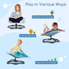Indoor Outdoor Toddler Sit and Spin Sensory Toy Chair Elephant-Blue