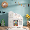 Kids Wooden Kitchen Playset Pretend Play Toy Cooking Role w/Cookware Accessorie