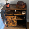 Vintage Industrial Sideboard Rustic Drinks Cabinet with Shelf Side Storage Unit