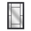 Large Black Window Style Mirror Home Decoration Wall Mounted Rustic Room Hallway