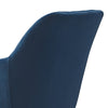 2X Bule Velvet Dining Chairs Matel Legs Luxury Armchairs Office Home Dining Room