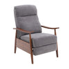 Modern Wooden Frame Recliner Single Sofa Napping Chair Fireside Bedroom Lounger