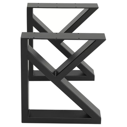 2Pcs Vintage Metal Steel Dining Table Legs K Frame Desk Standing Bracket 40/71cm