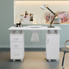Beauty Salon Workstation Nail Technician Table Manicure DIY Nail Art Drawer Desk