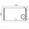 LED Illuminated Bathroom Mirror Shaver Socket 3X Magnifier Demister 1000x600mm