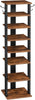 Shoe Rack Wooden, Tall Shoe Rack, Narrow Shoe Storage Organizer with 2 H