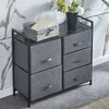 Fabric Cabinets Storage Unit Metal Frame Chest of Drawer Organiser Bedside Table
