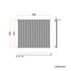 Black Designer Radiator Vertical Horizontal Oval Column Central Heating Rads