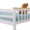 Kids Bunk Beds Double Pine Wooden Bunk Beds With Mattresses 3FT Single Bed Frame