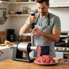 Electric Meat Grinder 2000W Mincer Sausage Kibbe Reverse Function Black Silver