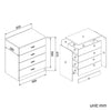 2 x Black Chest of Drawers |Modern Bedside Table Gloss Storage Bedroom Furniture