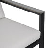 Metal Garden Furniture Set Corner Sofa Glass Table Patio 5 Seater Armchairs Sofa