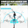 2 IN 1 Cordless Pole Chainsaw Long Reach Cutter Pruner Saw 2Batteries Charger UK