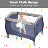 4-in-1 Baby Travel Cot Foldable Infant Crib Changing Table Children Playpen