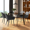 PU Leather Leisure Dining Chair Set of 2 w/Wide Seat & Armrests