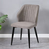 2× Faux Leather Dining Chairs Restaurant Chair Set Soft Seat Angel Back