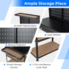 Tool Storage Workbench Metal Versatile Tool Organization Work Table w/Pegboard