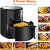 LLIVEKIT 5L Air Fryer, Family Size Hot Air Fryer 1400W Digital Touchscreen
