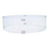 Round OUTDOORS Gas Fire Pit Table Wind Guard Clear Tempered Flame Glass Shield