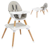 4 in 1 Baby High Chair Infant Child Feeding Seat Highchair Food Tray Safety Belt