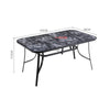 Patio Seating Glass Table Outdoor Furniture Garden Dining Table Stacking Chairs