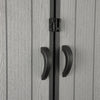 Storage-Focused 6x8FT Gabled Plastic Tool Shed With Foundation Combination Lock