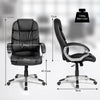 Ergonomic Computer Desk Chair w/ Adjustable Height & Upholstered Seat