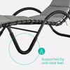 Outdoor Garden Sun Lounger Helicopter Swing Hammock Egg Chair Shade Canopy Seat