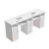 Manicure Nail Art Table Salon Beauty Station Technician Workstation Storage Desk