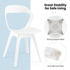 2PCS Kitchen Dining Chair Set Living Room Modern Side Accent Chair Easy Assembly