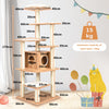 Cat Tree 179 Cm Small Cat Tower Indoor Kitten Activity Center Climbing Stand