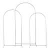 Set of 3 Wedding Arch Backdrop Stand Flower Display Frame Backdrop Metal Rack