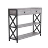 Long Accent Side Sofa Stand Entrance Hallway Console Table Storage Drawer Shelf