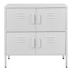 White Office Filing Cabinet Standing Printer Stand File Storage Shelves Cupboard