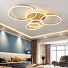 LED Ceiling Light 3/5/6/8 Rings Chandelier Lamp Living Room Bedroom Pendant Lamp