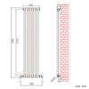Traditional Radiator 2 3 Column Horizontal Vertical Cast Iron Style Vintage Rads