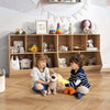 5-Cubby Kids Toy Storage Organizer Wooden Children Bookcase Bookshelf Cabinet