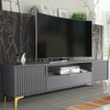 200cm Loft Retro TV Unit I Milled Fronts I Vintage Cabinet I Cupboard Stand