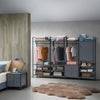 Industrial Open Wardrobe Clothes Shelving Unit Rack Garment Stand