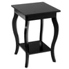 Costway End Table Living Room Accent Table Open Storage Shelves Sofa Side Table