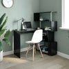 Mondeer L Shaped Computer Desk Corner Desk 360 Degree Rotatable Space Saving