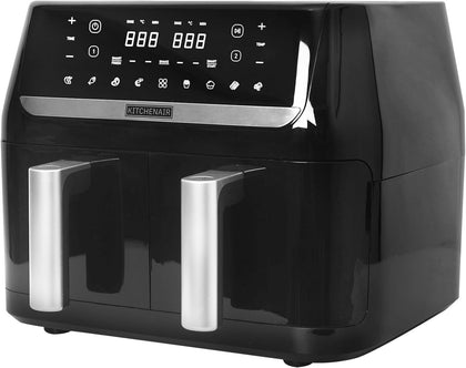 10L Double Baskets Air Fryer Digital 1800W Heathy Cooker Kitchen Oven Low Fat