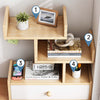 2/3 Layer Study Bedroom Wooden Desktop Bookcase Storage Rack Shelving Holder UK