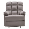 Upholstered Bonded Leather Armchair Adjustable Sofa Recliner Chair with Footrest